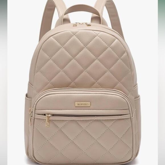Marvolia Handbags - NWT Marvolia Mini Backpack for Women - Vegan Leather Small Fashion Purse Khaki